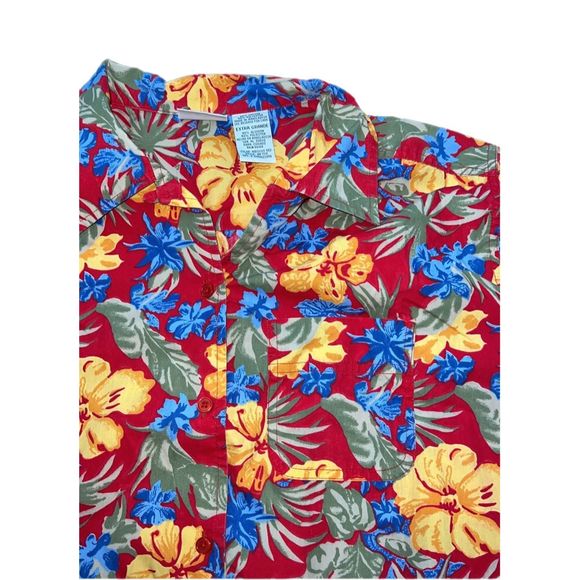 Vintage Bobbie Brooks Hawaiian Button Up Shirt - Picture 3 of 4